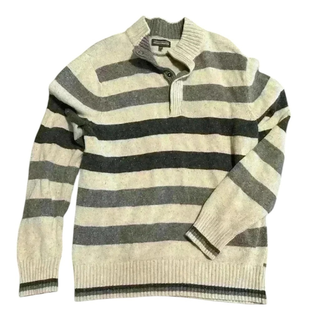 Denver Hayes men’s stunning men’s sweater grey  size medium
